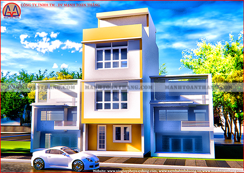 Mẫu Thiết Kế Nhà Phố Mặt Tiền 5m (4)  Mẫu Thiết Kế Nhà Phố Mặt Tiền 5m (4)