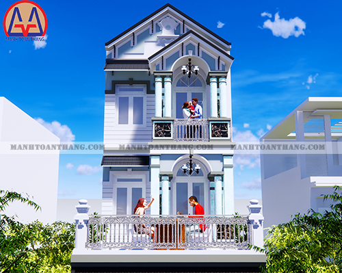 Mẫu Thiết Kế Nhà Phố Mặt Tiền 5m 3 Tầng (10) Mẫu Thiết Kế Nhà Phố Mặt Tiền 5m 3 Tầng (10)