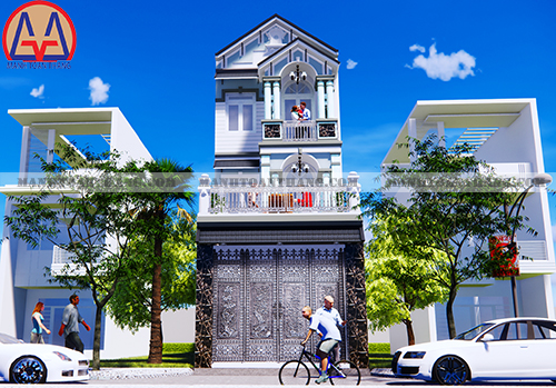 Mẫu Thiết Kế Nhà Phố Mặt Tiền 5m 3 Tầng (6) Mẫu Thiết Kế Nhà Phố Mặt Tiền 5m 3 Tầng (6)