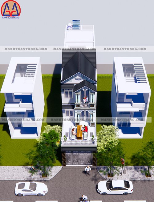 Mẫu Thiết Kế Nhà Phố Mặt Tiền 5m 3 Tầng (7) Mẫu Thiết Kế Nhà Phố Mặt Tiền 5m 3 Tầng (7)