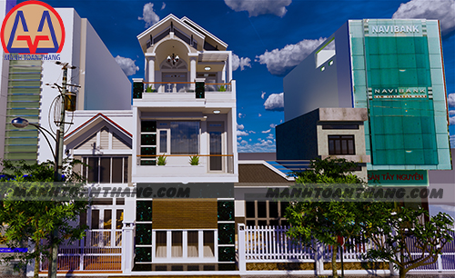 Nhà 1 Trệt 2 Lầu Mặt Tiền 5m Mái Thái (1) Nhà 1 Trệt 2 Lầu Mặt Tiền 5m Mái Thái (1)