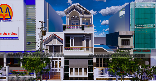 Nhà 1 Trệt 2 Lầu Mặt Tiền 5m Mái Thái (10) Nhà 1 Trệt 2 Lầu Mặt Tiền 5m Mái Thái (10)