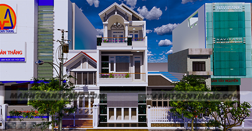 Nhà 1 Trệt 2 Lầu Mặt Tiền 5m Mái Thái (4) Nhà 1 Trệt 2 Lầu Mặt Tiền 5m Mái Thái (4)