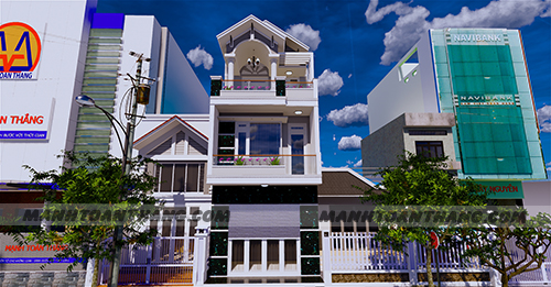 Nhà 1 Trệt 2 Lầu Mặt Tiền 5m Mái Thái (5) Nhà 1 Trệt 2 Lầu Mặt Tiền 5m Mái Thái (5)