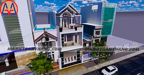 Nhà 1 Trệt 2 Lầu Mặt Tiền 5m Mái Thái (8) Nhà 1 Trệt 2 Lầu Mặt Tiền 5m Mái Thái (8)