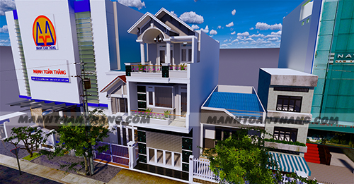 Nhà 1 Trệt 2 Lầu Mặt Tiền 5m Mái Thái (9) Nhà 1 Trệt 2 Lầu Mặt Tiền 5m Mái Thái (9)