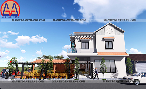 Thiết Kế Nhà 1 Trệt 1 Lầu 2 Mặt Tiền (3) Thiết Kế Nhà 1 Trệt 1 Lầu 2 Mặt Tiền (3)