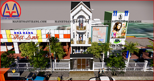 Thiết Kế Nhà 1 Trệt 2 Lầu Mặt Tiền 5m Phong Cách Hiện Đại (1) Thiết Kế Nhà 1 Trệt 2 Lầu Mặt Tiền 5m Phong Cách Hiện Đại (1)