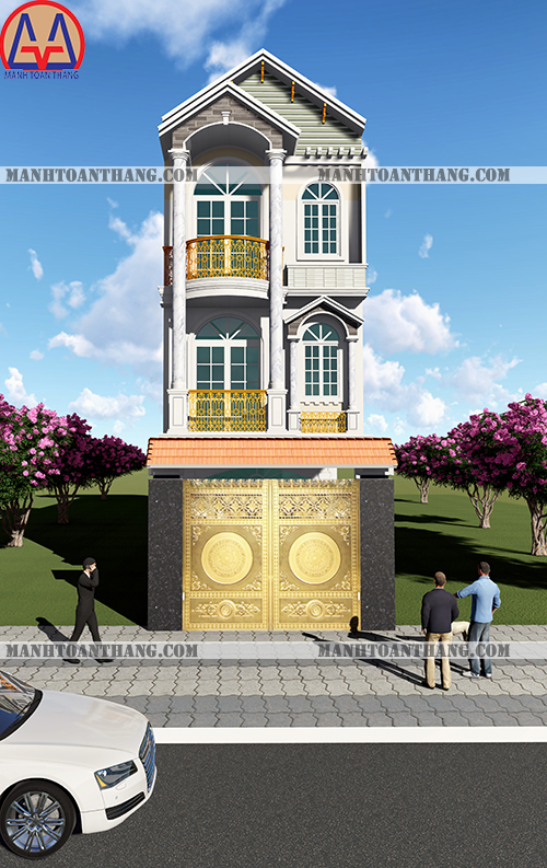 Thiết Kế Nhà Phố 3 Tầng Đẹp (1) Thiết Kế Nhà Phố 3 Tầng Đẹp (1)