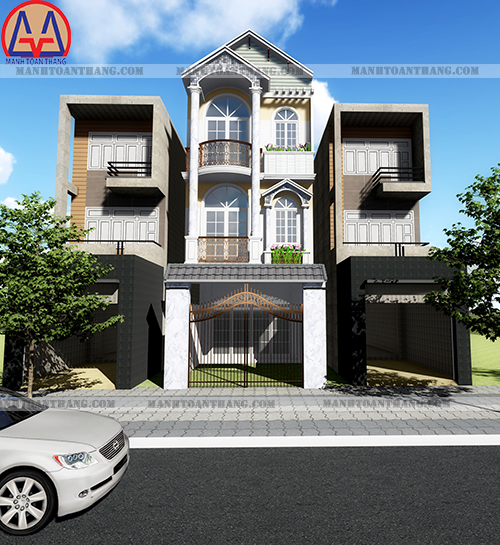 Thiết Kế Nhà Phố 3 Tầng Đẹp (4) Thiết Kế Nhà Phố 3 Tầng Đẹp (4)