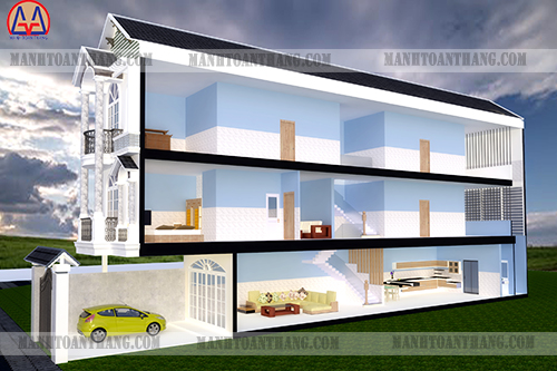 Thiết Kế Nhà Phố 3 Tầng Đẹp (9) Thiết Kế Nhà Phố 3 Tầng Đẹp (9)