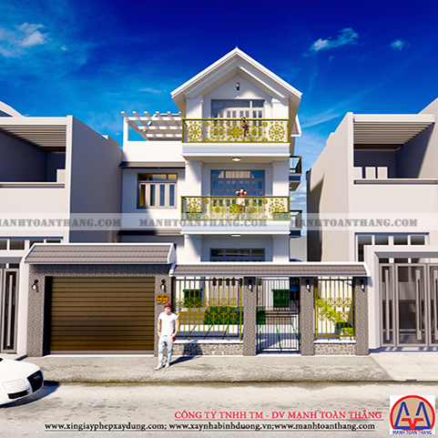 Mẫu Thiết Kế Nhà Phố 3 Tầng Hiện Đại (1) Mẫu Thiết Kế Nhà Phố 3 Tầng Hiện Đại (1)