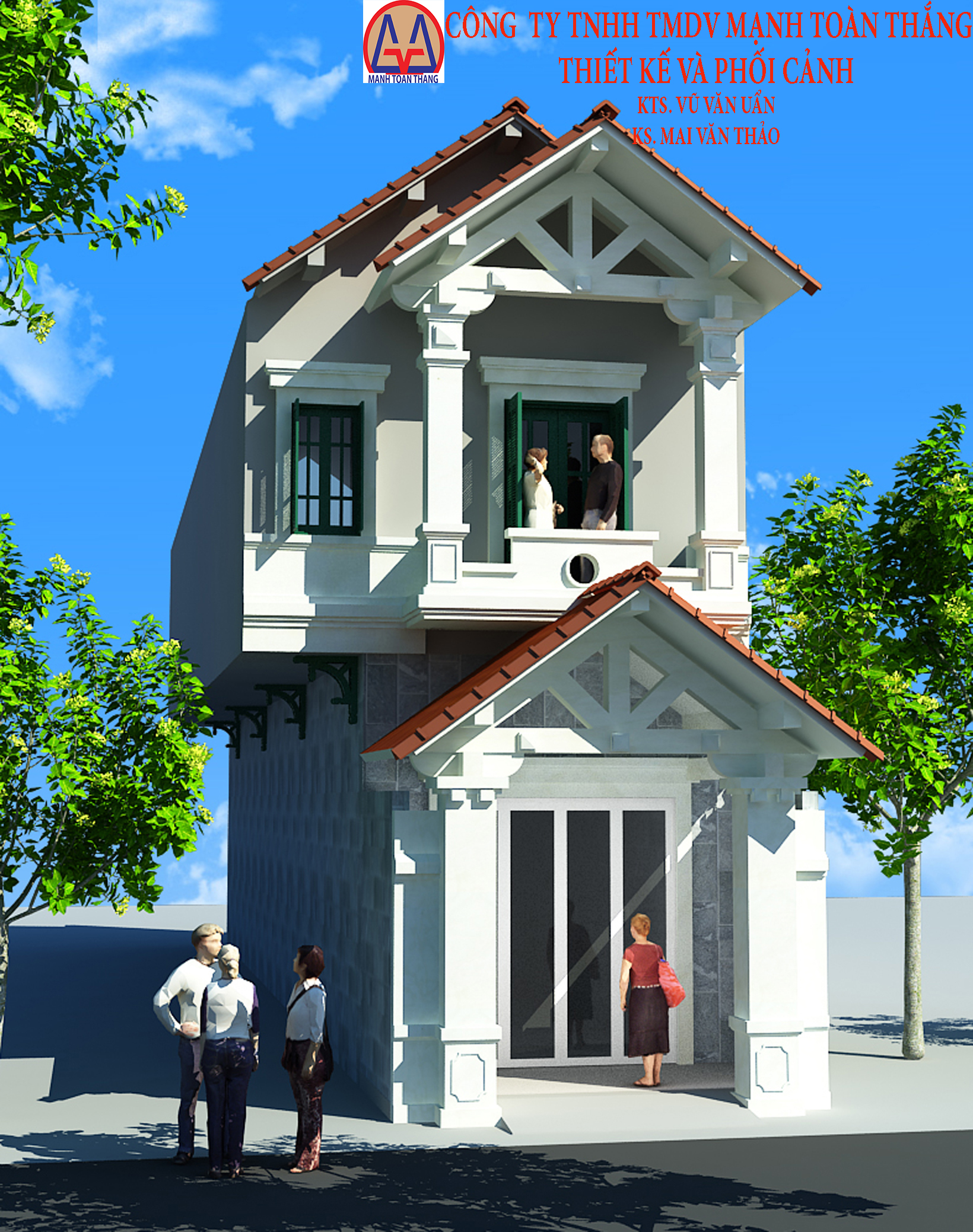 Phối cảnh mặt tiền