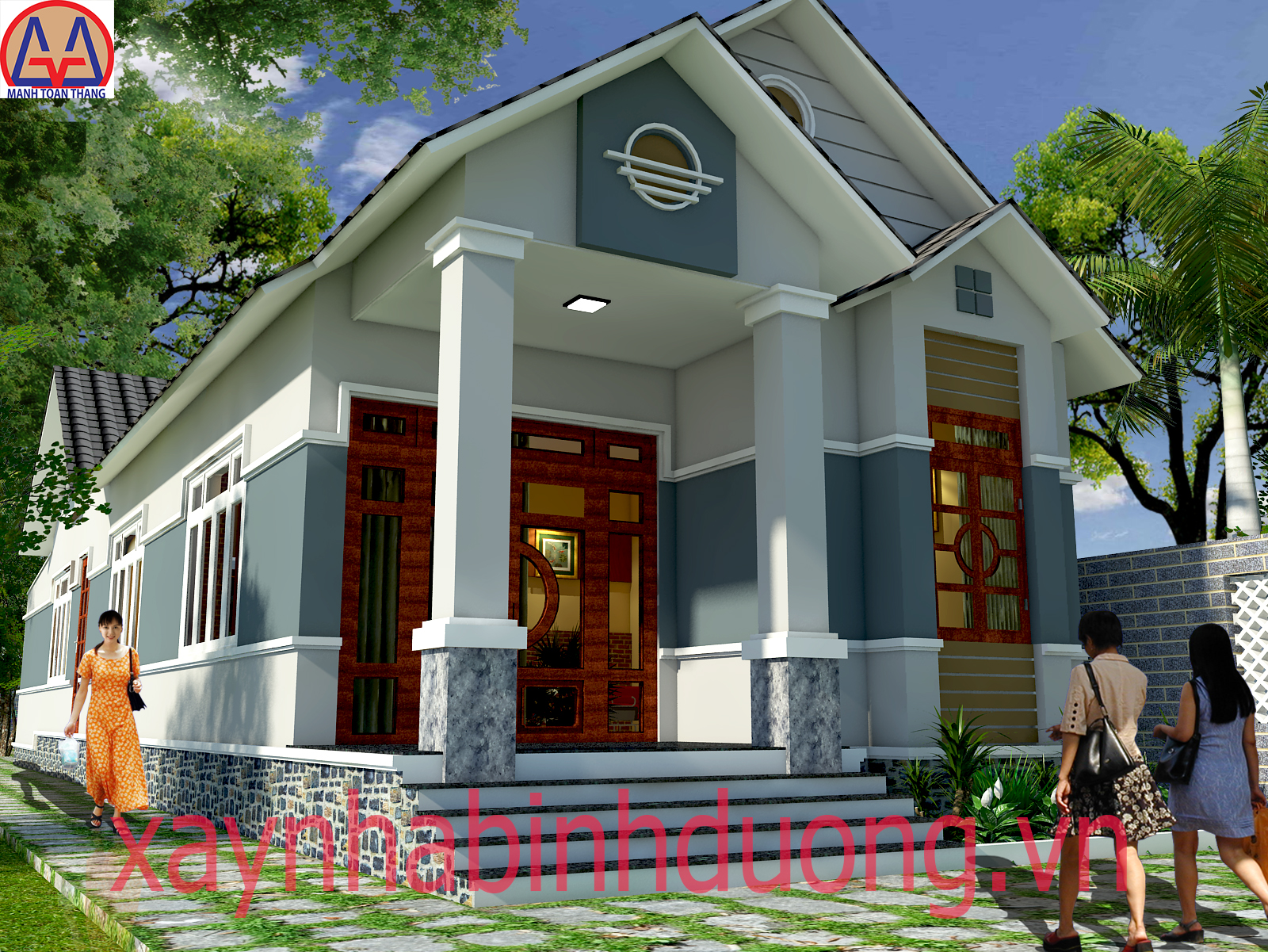 Mẫu nhà cấp 4 đẹp 2014