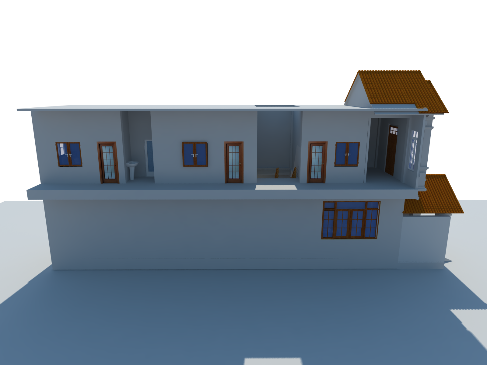 Phối cảnh mặt cắt 2