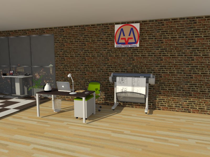 Bàn làm việc không ngồi sau máy photo