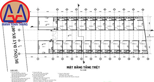 Bản vẽ xây dựng nhà trọ Thuận An