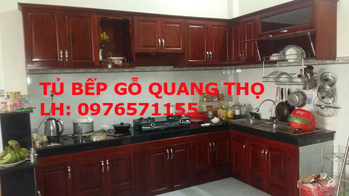 Giá tủ bếp gỗ cam xe