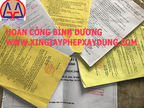 Hoàn công nhà ở Bình Dương