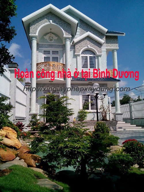 Hoàn công nhà giá rẻ tại Bình Dương