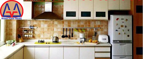 Khu bếp diện tích nhỏ nhưng đẹp tại Bình Dương