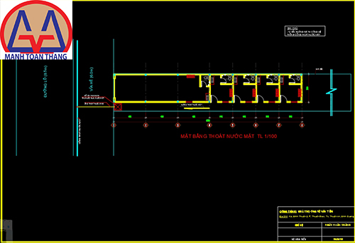 Mặt bằng thoát nước mặt Mặt bằng thoát nước mặt