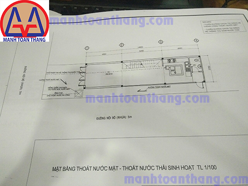 Mặt thoát nước mặt và thải nước thải sinh hoạt