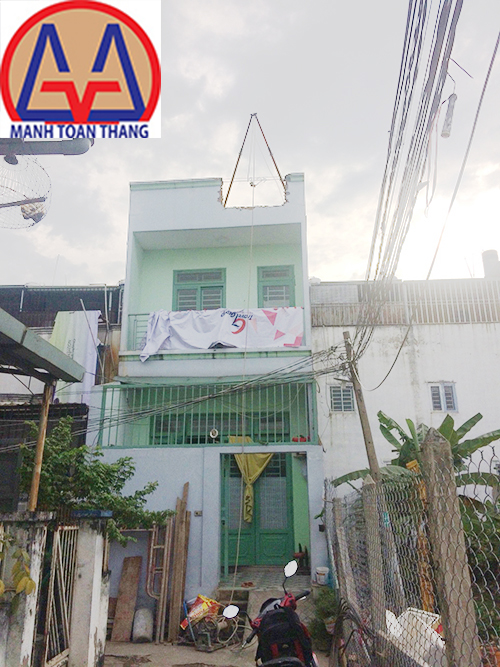 Mặt tiền công trình cải tạo nhà