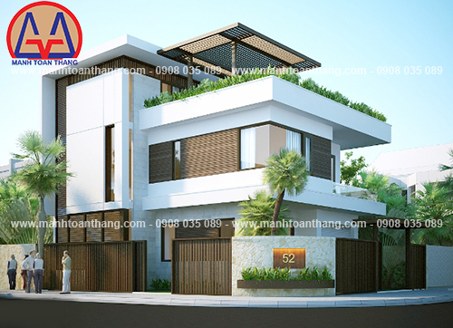 Mẫu biệt thự mini với diện tích nhỏ