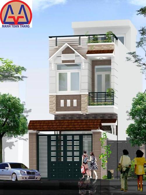 Mẫu nhà 2 tầng có thiết kế đẹp mã số 6