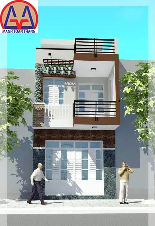 Mẫu nhà 2 tầng có thiết kế đẹp mã số 7