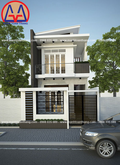 Mẫu nhà phố đẹp hiện đại