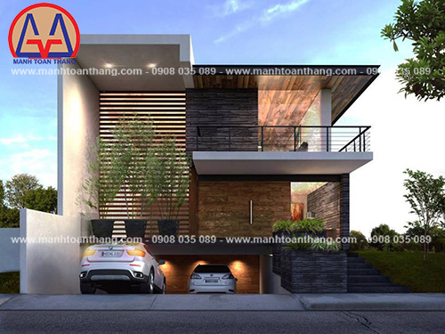 Mẫu nhà phố đẹp hiện đại