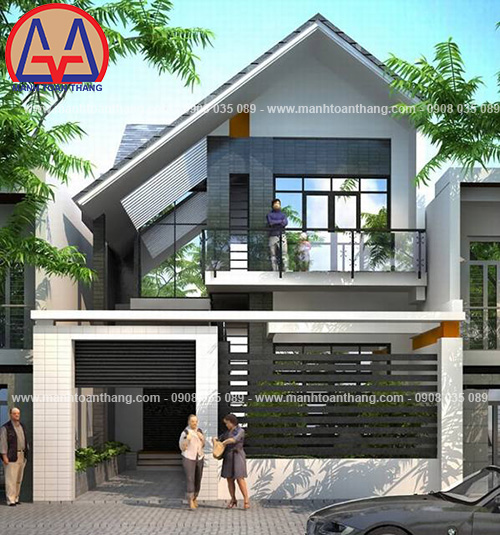 Mẫu nhà phố đẹp hiện đại
