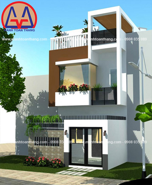 Mẫu nhà phố đẹp hiện đại