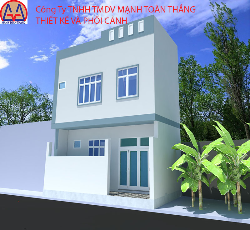 Phối cảnh nhà siêu mỏng