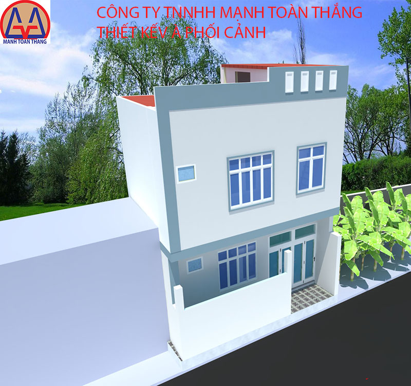 Mầu phối cảnh nhà siêu mỏng