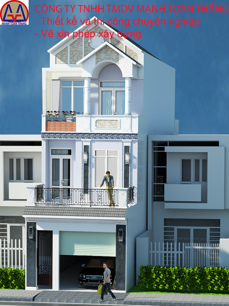 Phối cảnh mặt tiền