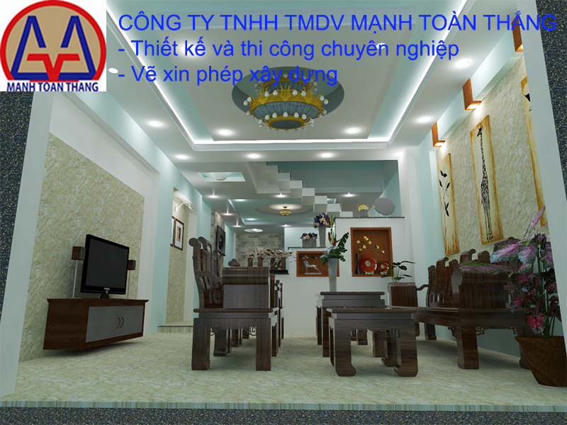 phối cảnh nội thất phòng khách