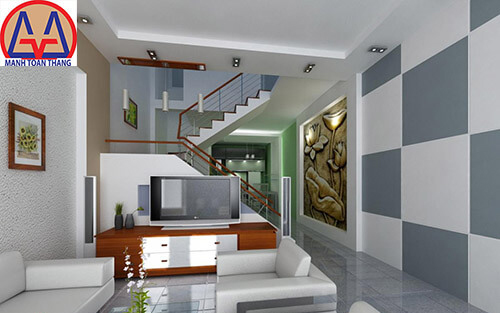 Phòng khách diện tích nhỏ nhưng đẹp tại Bình Dương