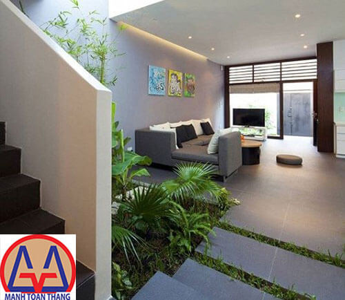 Phòng khách xanh tại Bình Dương