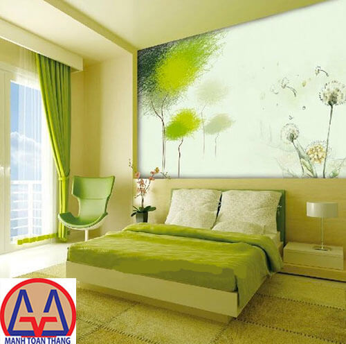 Phòng ngủ xanh đẹp tại Bình Dương