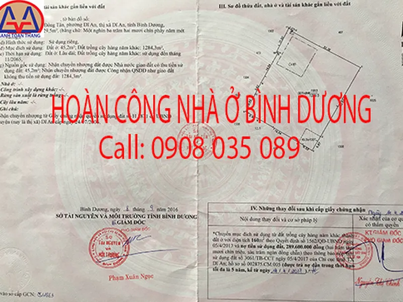 Hồ sơ hoàn công nhà ở gồm những gì?