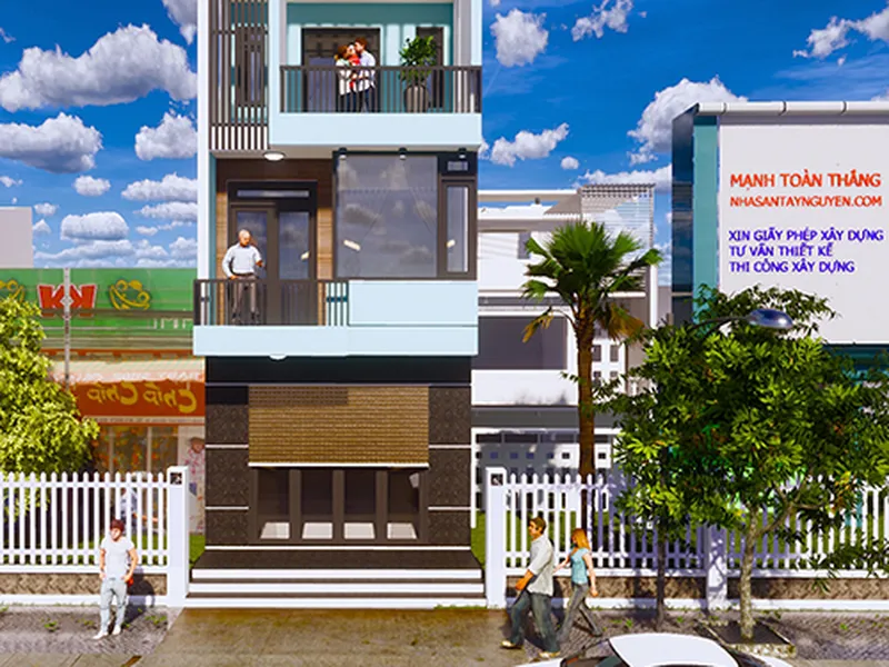 Mẫu Nhà 3 Tầng 6x14m