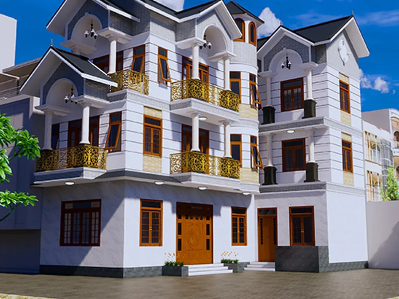 Mẫu Thiết Kế Nhà Biệt Thự 3 Tầng