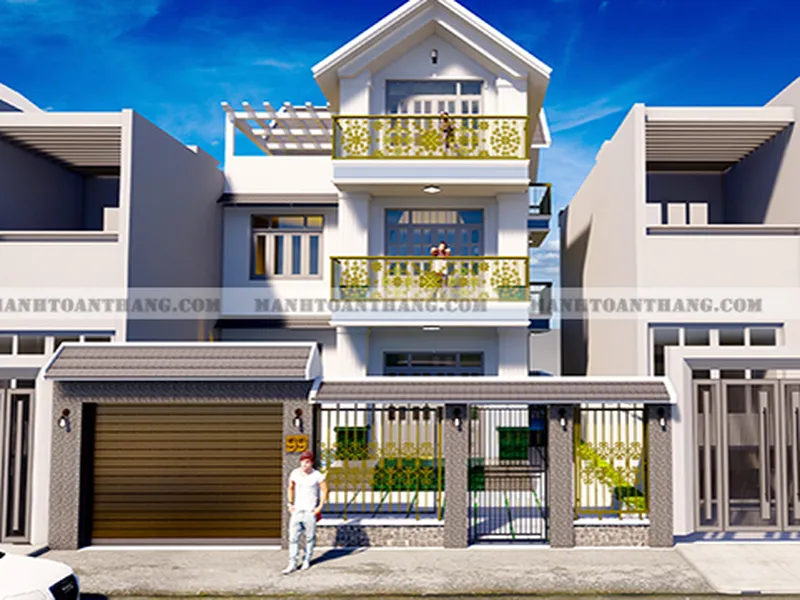 Mẫu Thiết Kế Nhà Phố 3 Tầng Hiện Đại