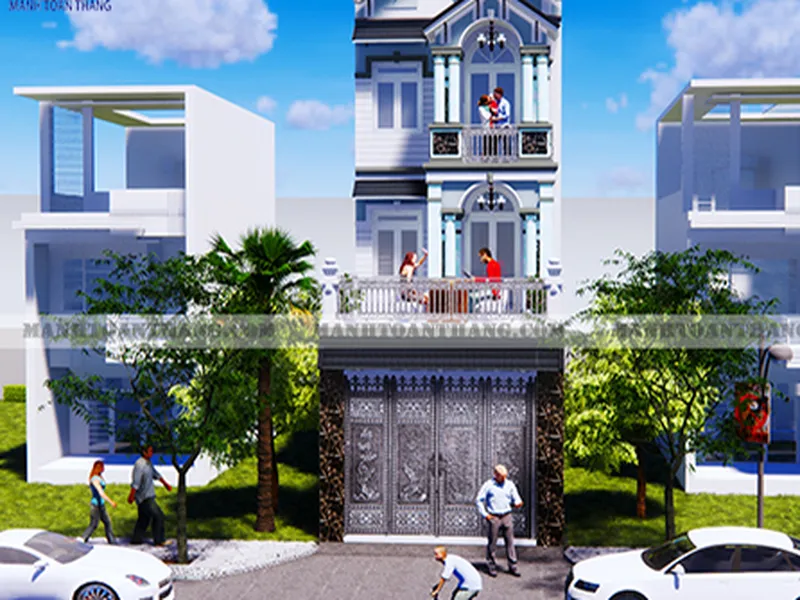 Mẫu Thiết Kế Nhà Phố Mặt Tiền 5m 3 Tầng