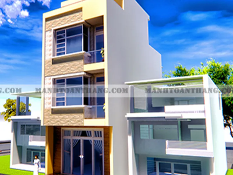 Mẫu Thiết Kế Nhà Phố Mặt Tiền 5m