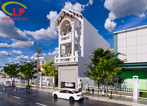 Công Trình Nhà Phố 1 Trệt 2 Lầu Mái Thái (2) Công Trình Nhà Phố 1 Trệt 2 Lầu Mái Thái (2)