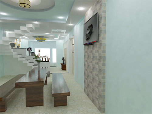 Hành lang nhà phố Thuận An